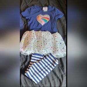 Counting Daisies Matching Navy And Striped Set